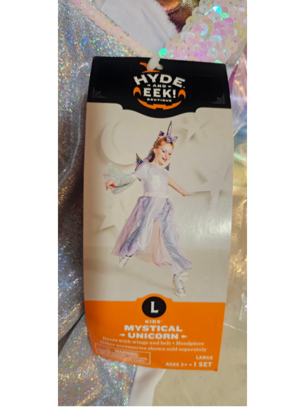 Girls Hyde and Eek! Boutique Mystical Unicorn Costume One Size White Multicolor